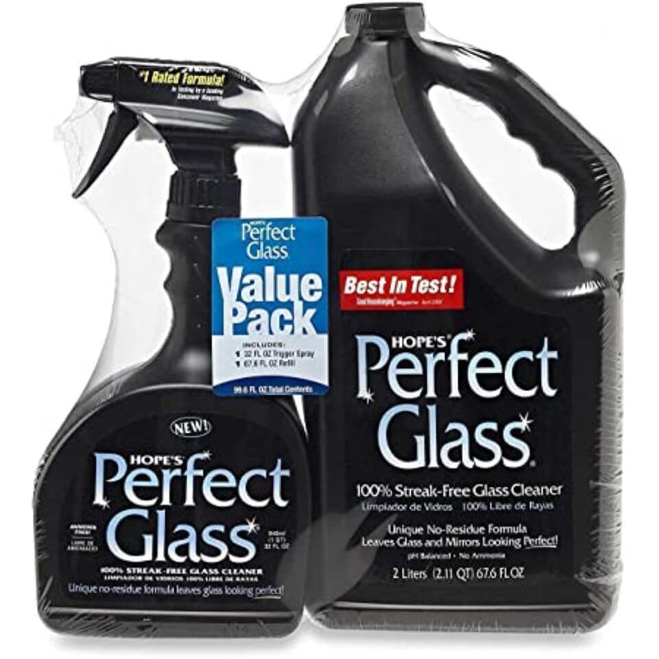 HOPE'S Perfect Glass 100% Streak-Free Glass Cleaner 