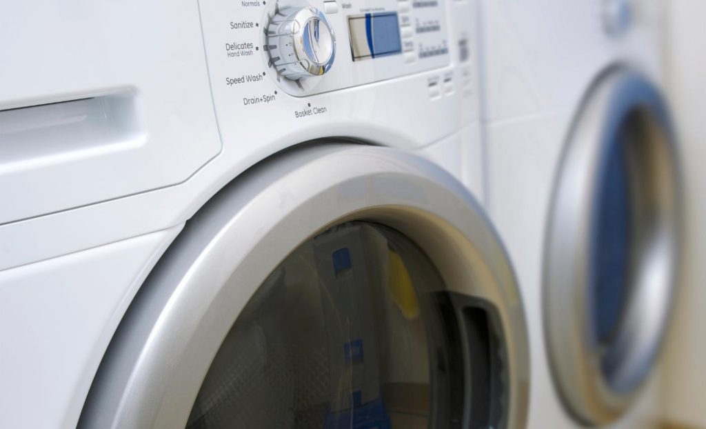 Clean the exterior of your dryer with soap or any liquid detergent